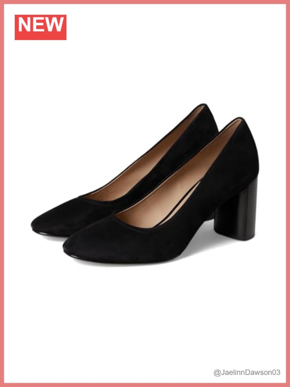Women's Block Heel Pumps Leather Comfort Slingback